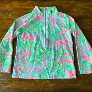 Lilly Pulitzer girls youth XL quarter zip up.